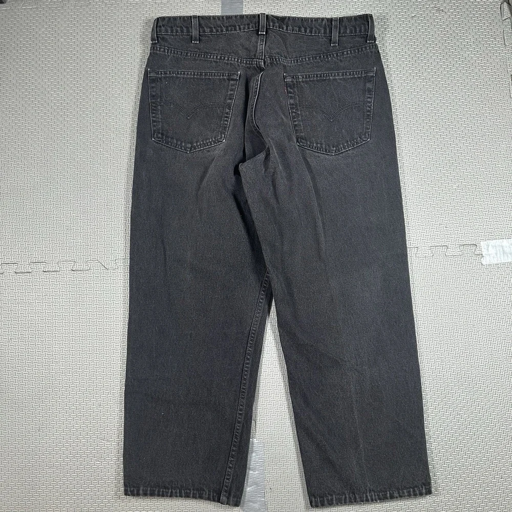 Vintage Levis 565 Dark Jeans 38x28* Men's Loose Fit Wide Baggy Leg USA 90s EUC